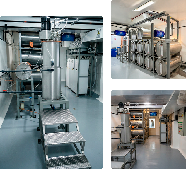 Planta de ozonólisis industrial para la producción de aceite ozonizado de Corporación Amodio.
